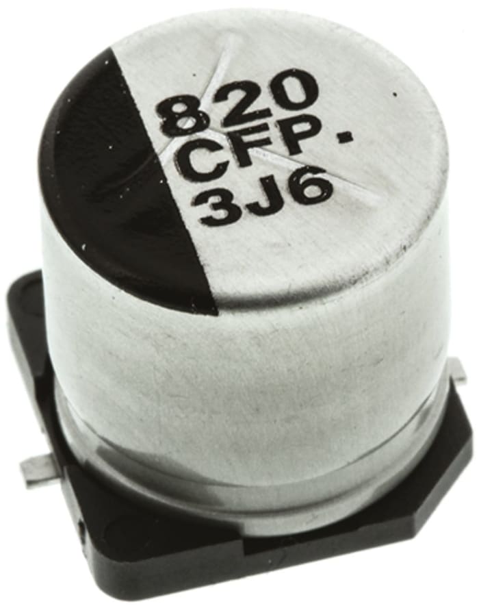 Panasonic 820μF Aluminium Electrolytic Capacitor 16V dc, Surface Mount - EEEFPC821UAP