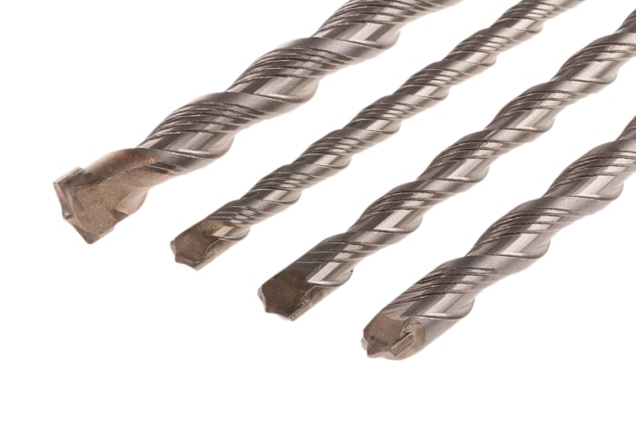 Keil 4-Piece SDS Drill Bit Set for Masonry, 20mm Max, 12mm Min, Chrome Nickel Molybdenum Steel Bits