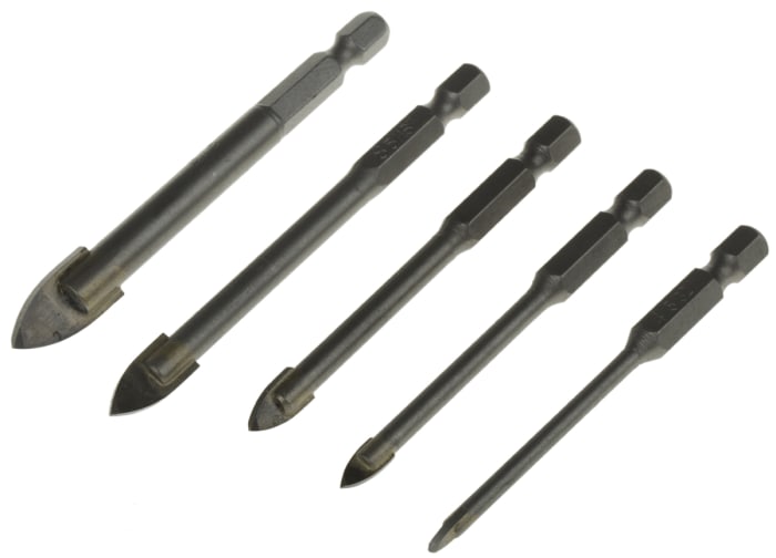 Coffret de forets Keil Pointe au carbure 4mm à 10mm, 5 pièces