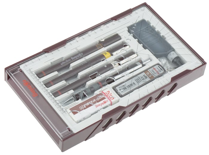 Rotring S0699380 Комплект ручки-изографа Черный 0,25 → 0,5 мм Черный 3
