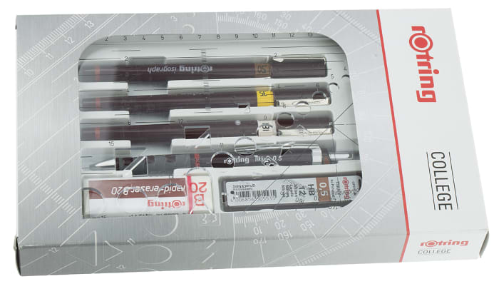 Kit De Stylos Technique Rotring Isograph College Set - S0699380 - Parfait Pour Le Dessin Technique Et L'archi