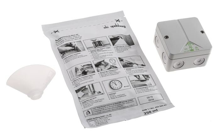 Caja de conexiones Spelsberg 49240201, 8, Policarbonato, Gris, 80mm, 80mm, 52mm, 80 x 80 x 52mm, IP68