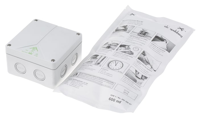 Spelsberg Abox Series Grey Polycarbonate Junction Box, IP68, 11 Terminals, 110 x 110 x 67mm