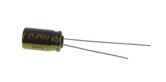 Panasonic 47μF Aluminium Electrolytic Aluminium Electrolytic Capacitor 50V dc, Radial, Through Hole - EEUFC1H470