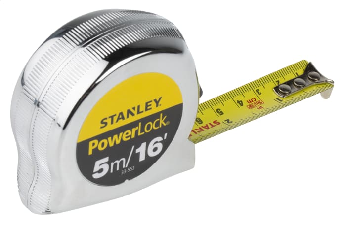 Stanley PowerLock 5m Tape Measure, Imperial, Metric