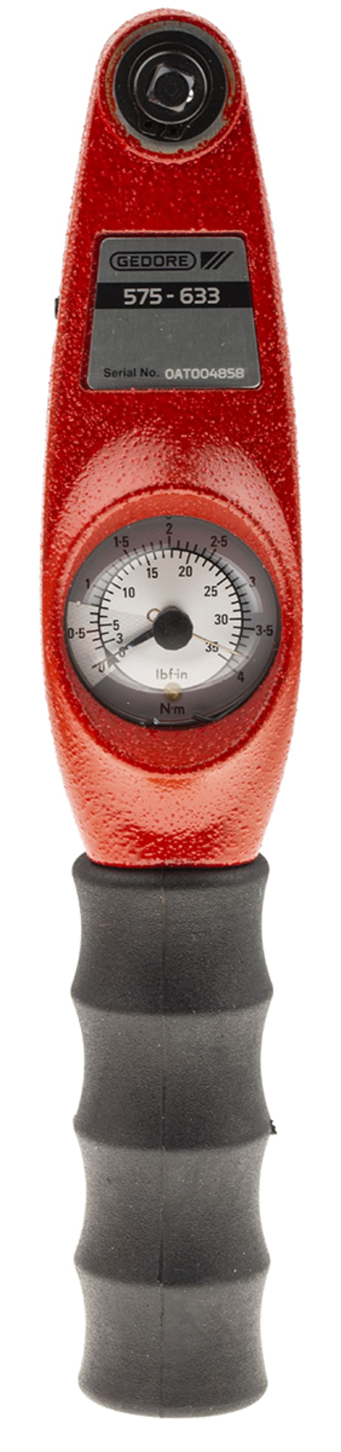RS PRO Dial Torque Wrench, 0.3 → 4Nm, 1/4 in Drive, Square Drive