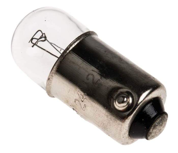 RS PRO BA9s Indicator Light, Clear, 24 V, 83 mA, 10000h