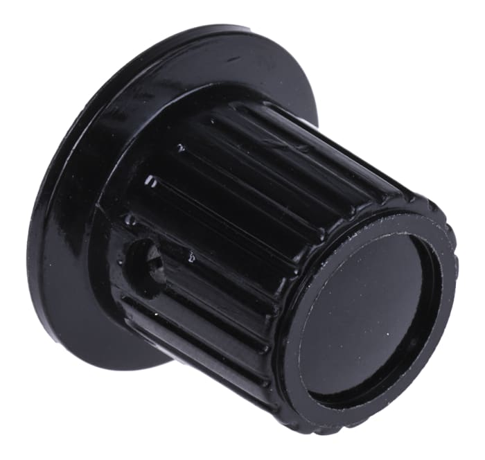 Bouton de potentiomètre RS PRO, Axe de 6.35mm, Diamètre de 19.1mm, Bouton standard