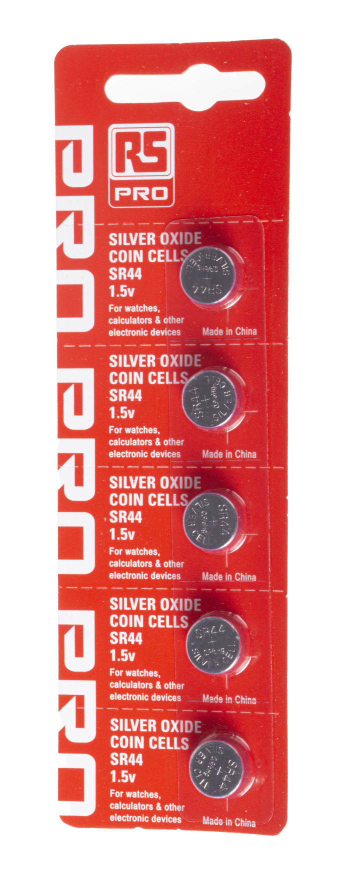 RS PRO, RS PRO SR44 Button Battery, 1.55V, 11.6mm Diameter, 593-423