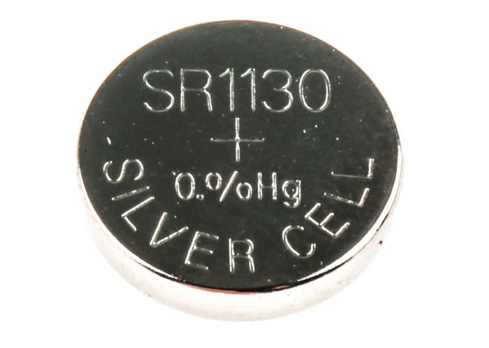 RS PRO SR54 Button Batteries, 1.55V, 11.6mm Diameter