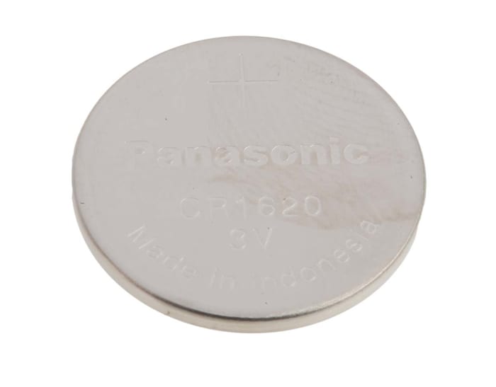 CR1620/BN Panasonic Panasonic CR1620 Button Battery, 3V, 16mm