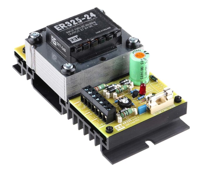 ERL Open Frame Linear Power Supply, 220 → 240V ac Input, 27.6V dc Output, 1A Output