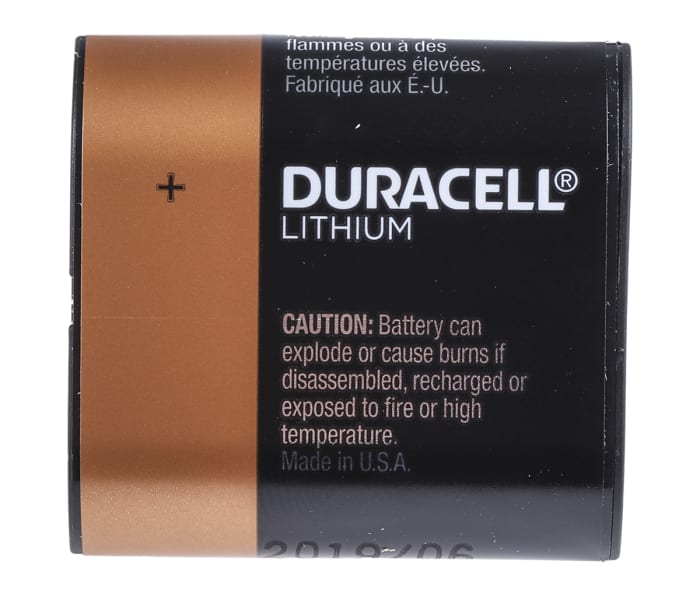 Batería de litio de tamaño especial de Dióxido de Manganeso-Litio, Duracell Ultra Photo, 6V