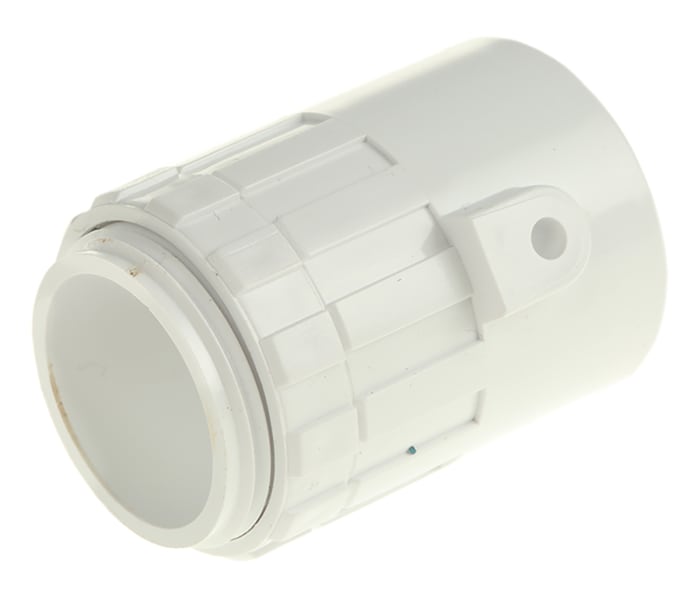 Schneider Electric Adapter, Conduit Fitting, 25mm Nominal Size, uPVC, White