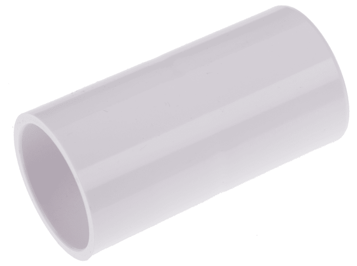 Racor para conducto Schneider Electric, Acoplador de uPVC Blanco, tamaño nom. 20mm