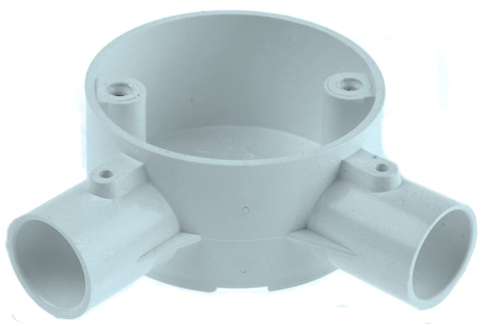 Schneider Electric Angle Box, Conduit Fitting, 20mm Nominal Size, uPVC, White