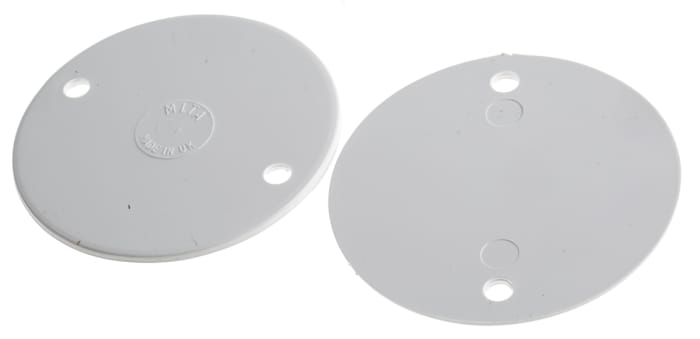 Schneider Electric Circular Lid, Conduit Fitting, 65mm Nominal Size, uPVC, White