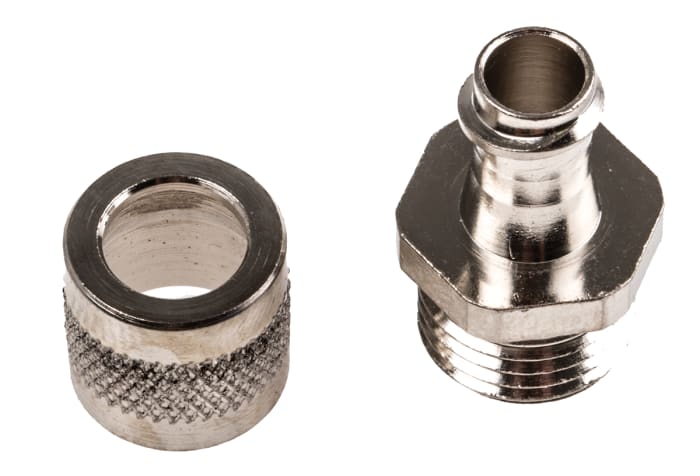 Adaptaflex Straight, Conduit Fitting, 10mm Nominal Size, PG7, Brass, Silver IP54 rating