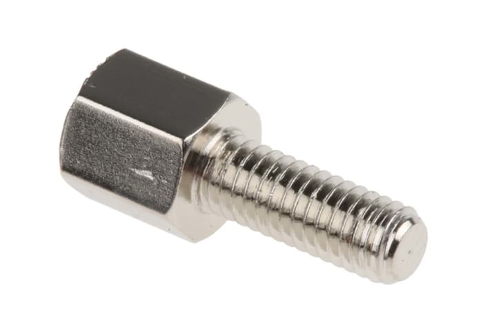 RS PRO Standoff, M3 x M3 Thread, 5mm Body, Brass, Male/Female, 8mm Stud