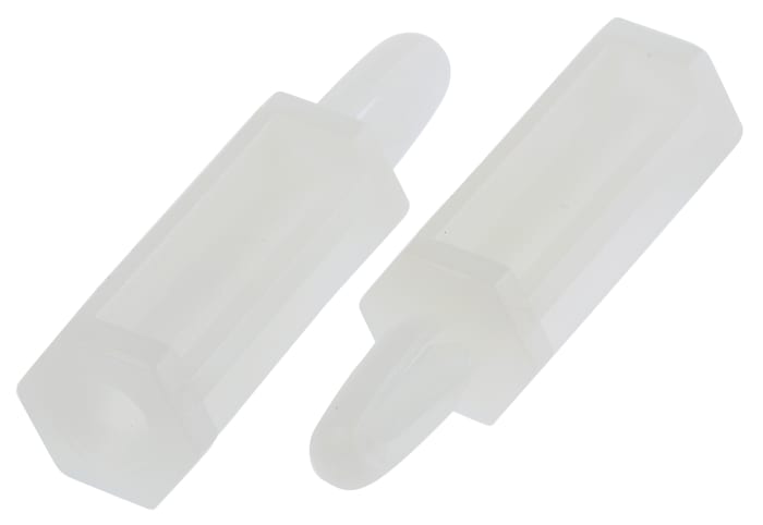 TCBS 12 01, 19,1mm Naylon Standart PCB Destek Sütunu, 4mm PCB Delik İçin, 4mm Şase Deliği İçin, M3.5 Vidalı