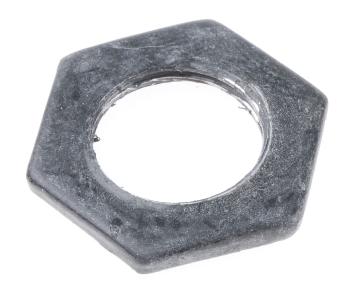 RS PRO Black Steel Cable Gland Locknut, M16 Thread