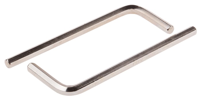 RS PRO 5 piece L Shape Metric Hex Key Set, 4mm