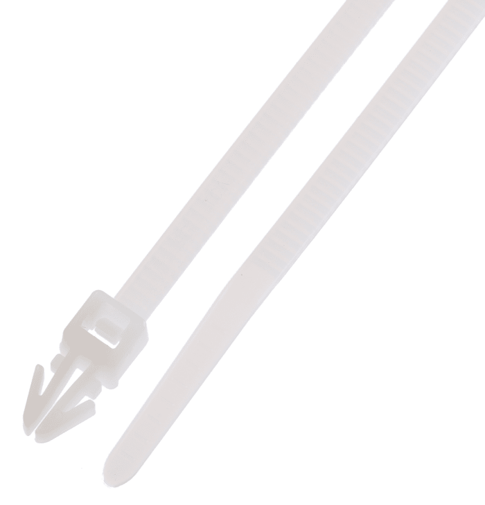 Serre-câble HellermannTyton T30RSF, 160.02mm x 3.6 mm, Naturel, en Polyamide 6.6 (PA66), x 25