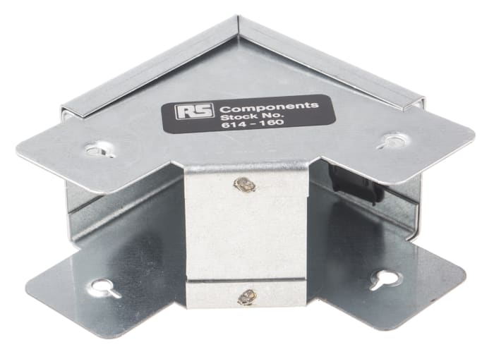 Příslušenství pro kabelové kanály Vnější víko s ohybem 90° Pozinkovaná ocel 50 x 50mm RS PRO