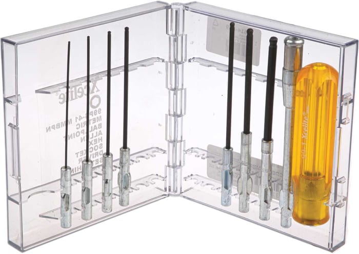 Weller Xcelite Ball End Hexagon Interchangeable Screwdriver Set, 9-Piece