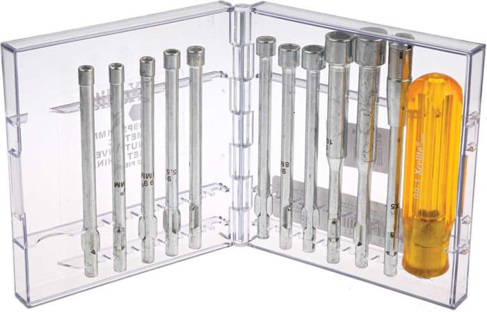 Jeu de tournevis standard Weller Xcelite, Tourne-écrou hexagonale, 12 pièces