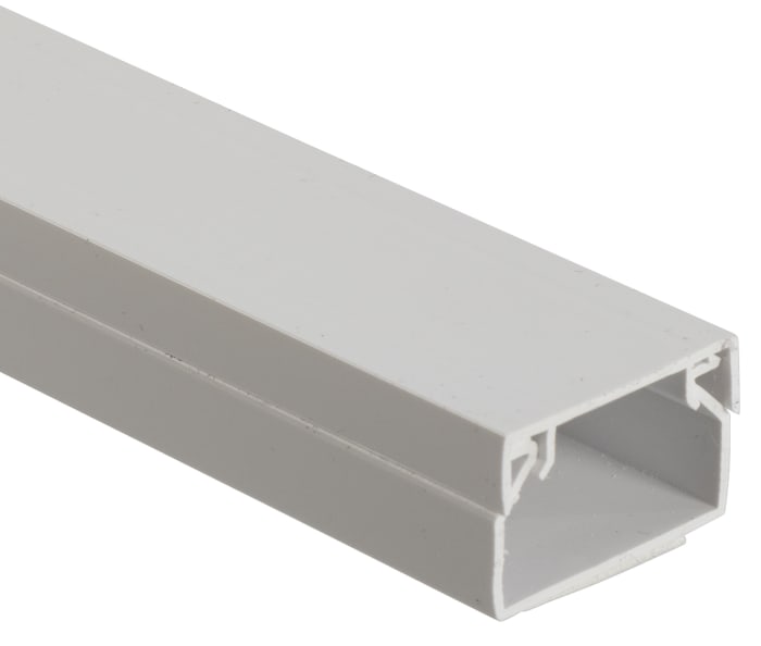Schneider Electric SA White Mini Trunking Self-Adhesive - Closed Slot, W25 mm x D16mm, L3m, uPVC