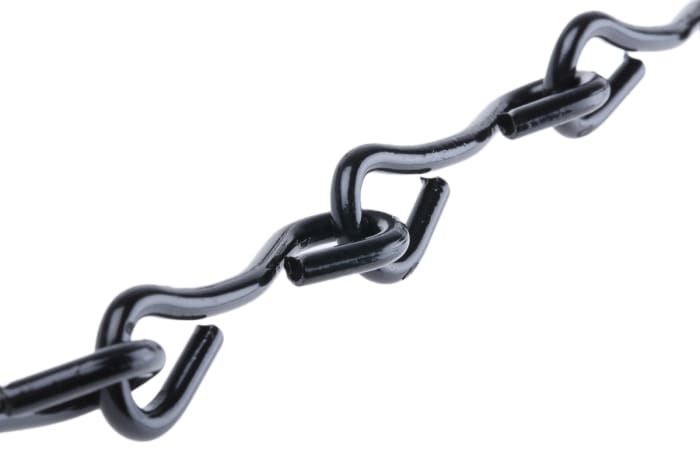 RS PRO Jack Chain, Conduit Fitting, 8mm Nominal Size, Steel, Black