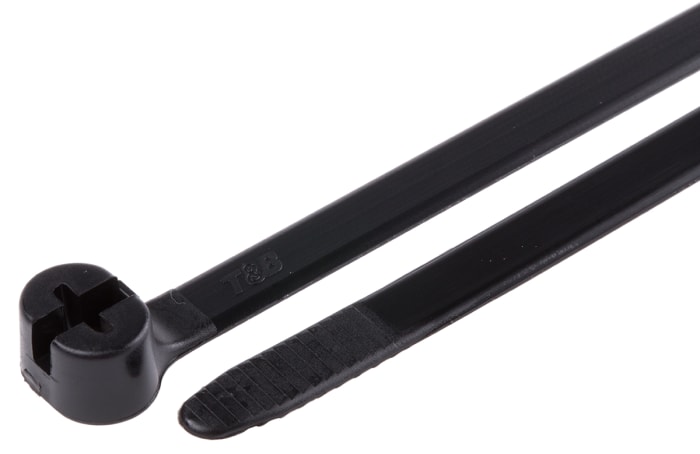 Serre-câbles Thomas &amp; Betts Ty-Rap, 203.2mm x 7.6 mm, Noir, en Nylon 12, x 50