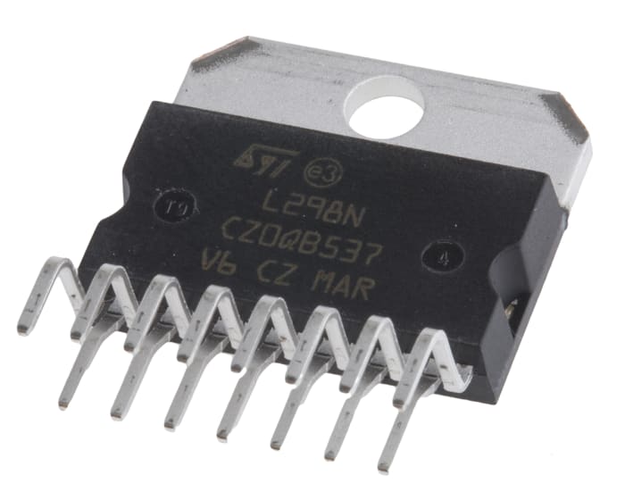 Renesas Electronics L298N, Stepper Motor Controller, 46 V 4A 15-Pin, MULTIWATT V