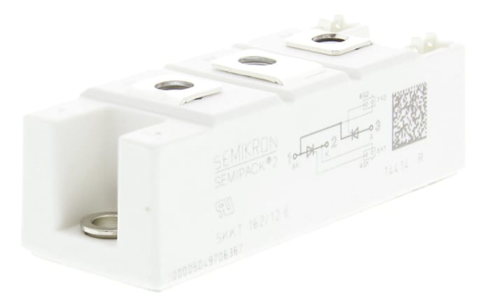 Semikron Danfoss SKKT 162/12 E, Dual Thyristor Module 1200V, 156A 150mA