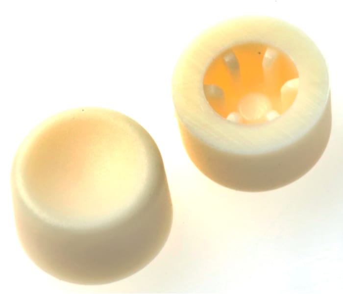 APEM White Push Button Cap for Use with Apem 9600 Series (Sub-Miniature Panel Mount Switch)