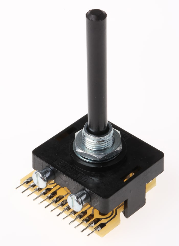 Lorlin, 12 Position SP12T Rotary Switch, 500 mA @ 250 V, Through Hole
