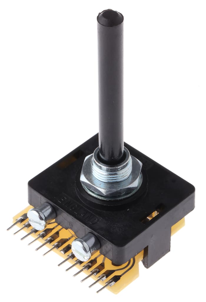 Lorlin PT, 3 Position 3PST Rotary Switch, 500mA, Solder