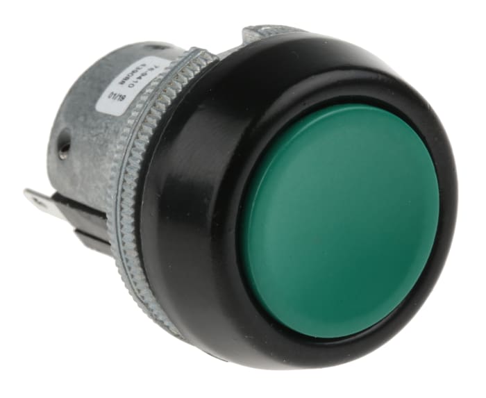 ITW Switches 76-94 Series Push Button Switch, Momentary, Panel Mount, 22mm Cutout, SPDT, Clear LED, 250V ac, IP67