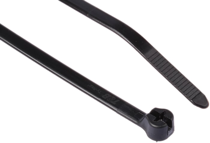Serre-câbles Thomas &amp; Betts Ty-Rap, 185.67mm x 4.83 mm, Noir, en Nylon 66, x 100