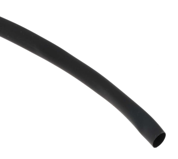 Gaine thermorétractable RS PRO, Diam. 4.8mm, Long. 20m, Rétreint 2:1, Noir
