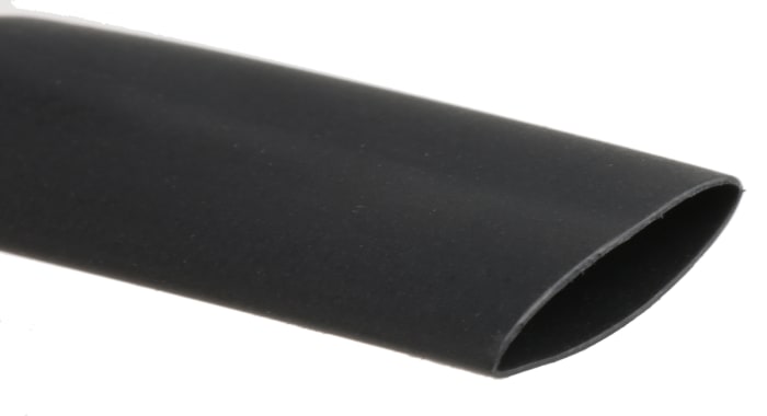 Gaine thermorétractable RS PRO, Diam. 9.5mm, Long. 12m, Rétreint 2:1, Noir