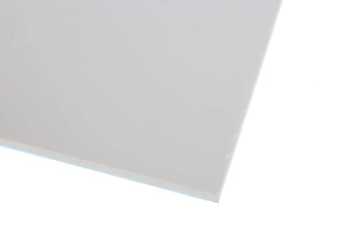 Plaque PMMA RS PRO Blanc, 500mm x 300mm x 5mm