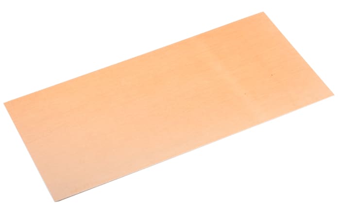 Tufnol Brown Plastic Sheet, 590mm x 285mm x 2mm, Phenolic Resin, Weave Cotton