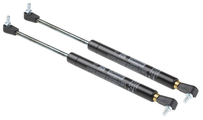 Camloc Steel Gas Strut, with Ball & Socket Joint, End Joint, 240.0mm Extended Length, 100.0mm Stroke Length