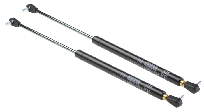 Camloc Steel Gas Strut, with Ball & Socket Joint, End Joint, 340.0mm Extended Length, 150.0mm Stroke Length