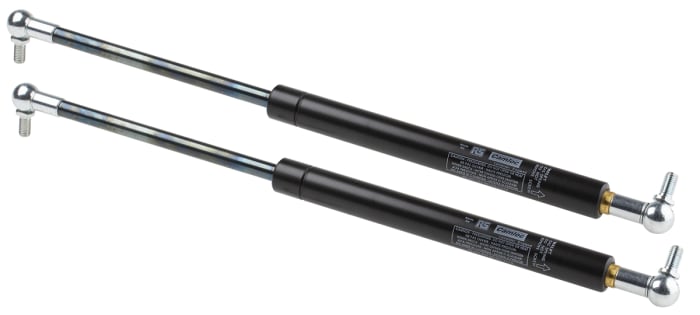 Camloc Steel Gas Strut, with Ball & Socket Joint, End Joint, 480.0mm Extended Length, 200.0mm Stroke Length
