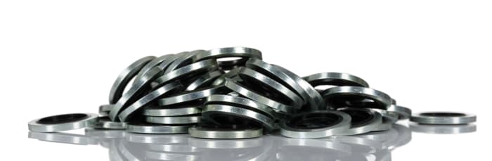 RS PRO Nitrile Rubber Bonded Seals Washer, 13.74mm Bore, 20.57mm Outer Diameter