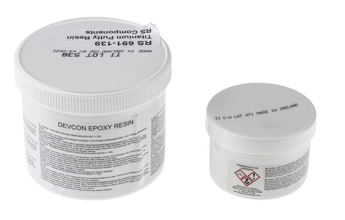 ITW Devcon TITANIUM PUTTY Solid Adhesive, 500 g
