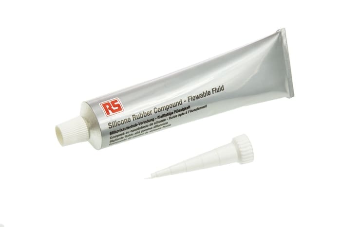 Mastic RS PRO, Transparent, Tube 90 ml, Elastomère, +180°C max